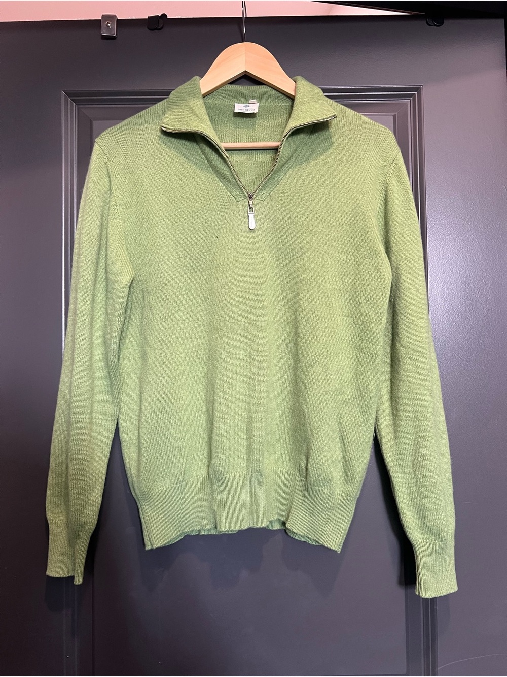 Luigi Borrelli 100% cashmere sweater Quarter Zip Sweater szM